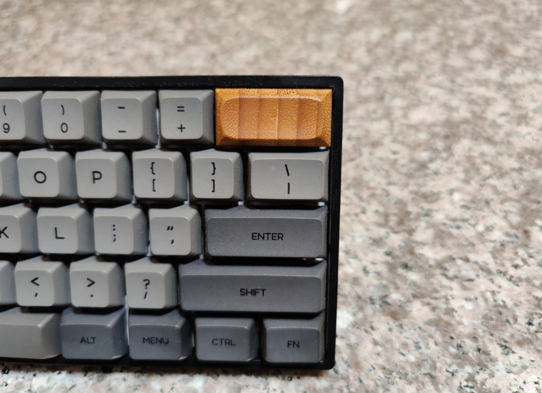 DSA - 2U - Blank Bamboo Backspace Key Cap